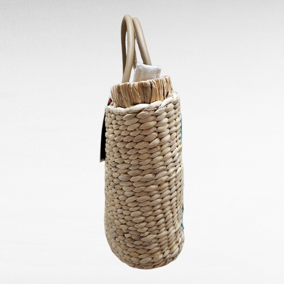 Pacific Paradise A World Traveler Collection Woven Straw Beach Tote - Picture 7 of 16